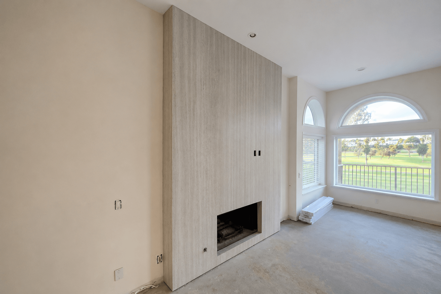 Porcelain fireplace