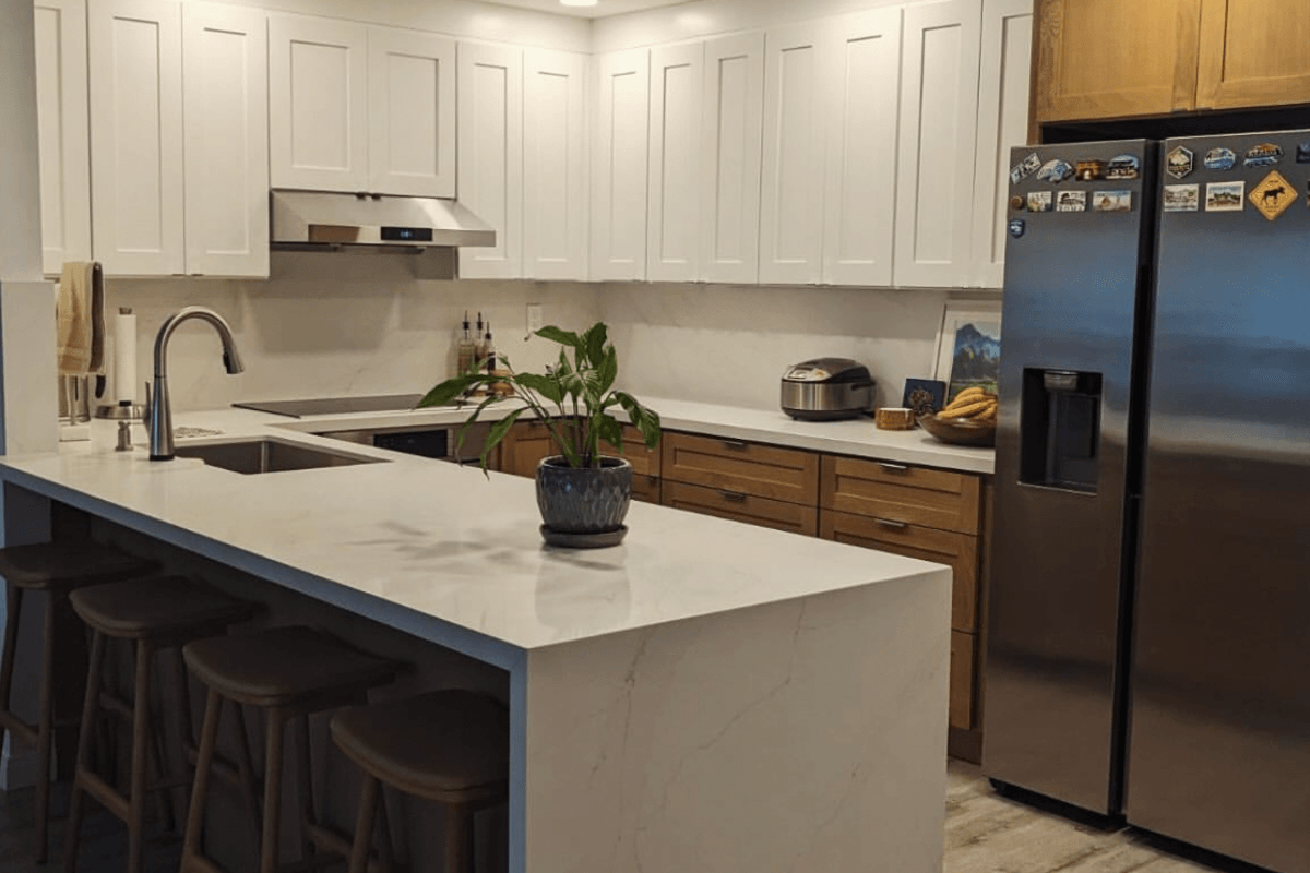 Quartz kitchen countertops