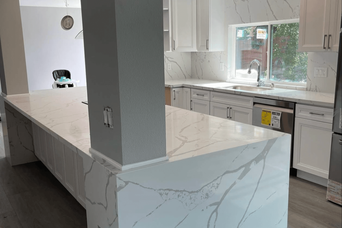 Quartz kitchen countertops